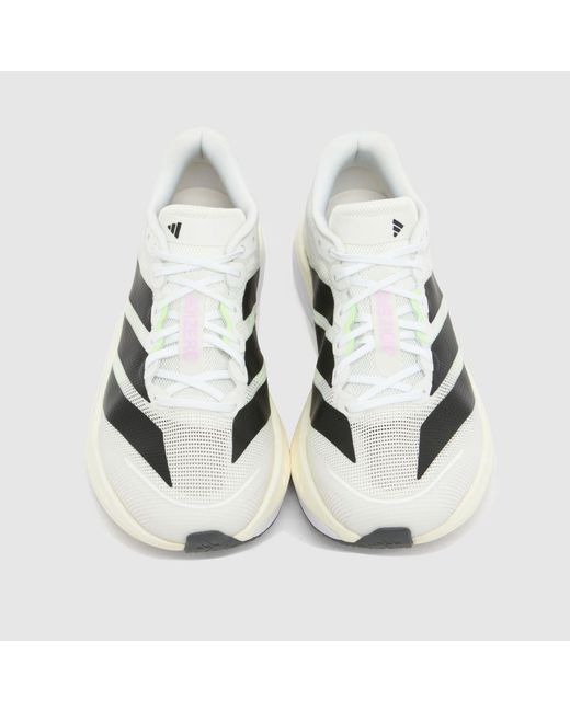Adidas White Adizero Boston 13 Trainers