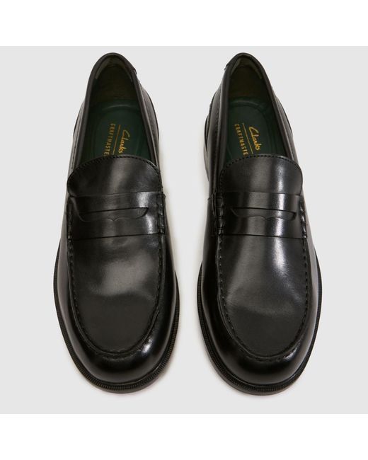 Clarks Black Craft James Lo Loafer Shoes for men