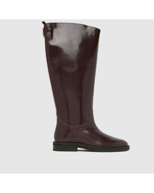 Schuh Brown Daffodil Leather Riding Boots