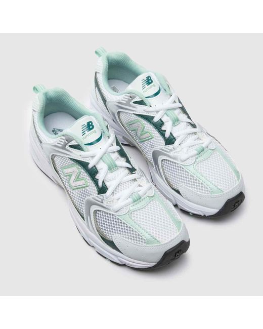 New Balance 530 Trainers - White/green