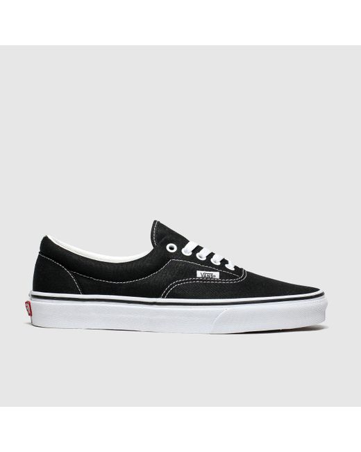 Vans Canvas Era Skate Shoe in Black 