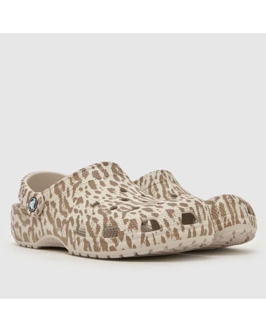 CROCSTM Natural Classic Pop Animal Clog Sandals