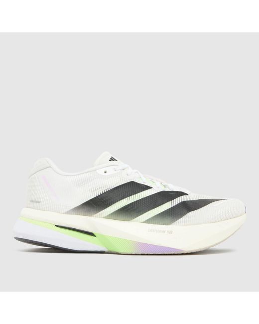 Adidas White Adizero Boston 13 Trainers