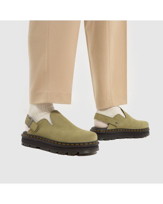 Dr. Martens Green Zebzag Mule Sandals In for men