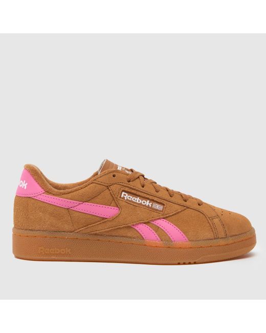 Reebok Brown Club C Grounds Trainers In