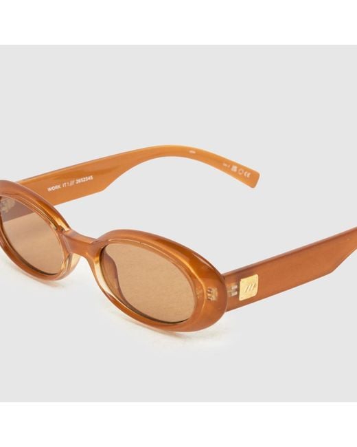 Le Specs Brown Work It Sunglasses