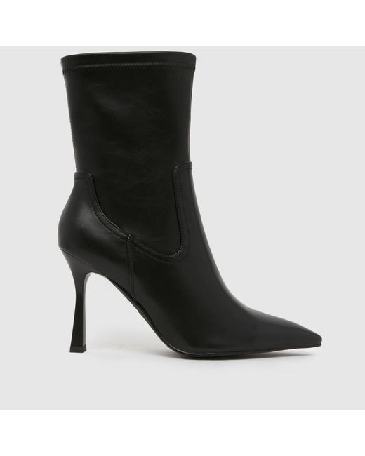 SIMMI Black Dana Pointed Heeled Boots