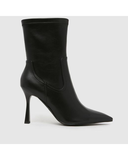 SIMMI Black Dana Pointed Heeled Boots