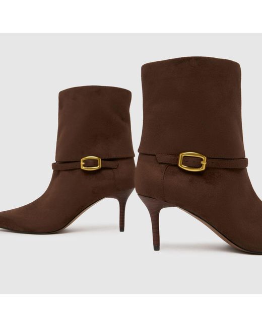 Schuh Brown Brodie Buckle Formal Boots