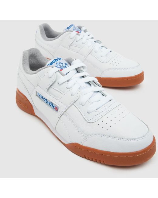 Reebok White Workout Plus Trainers for men