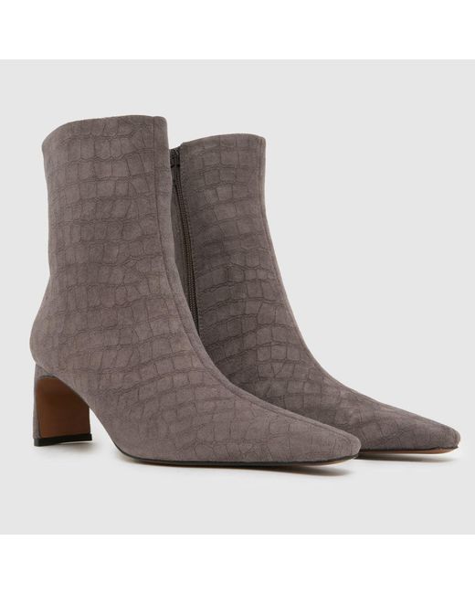 Schuh Gray Bethal Set Back Heel Boots