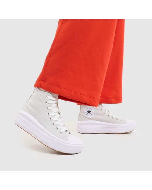 Converse White All Star Move Trainers In