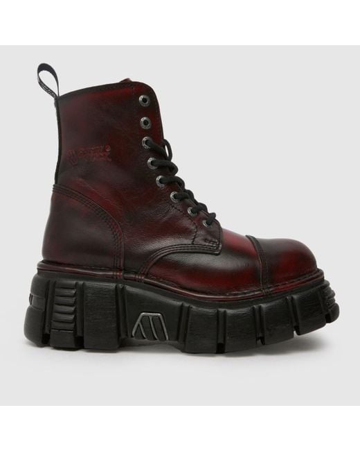 New Rock Brown Chunky Boots