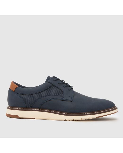 Schuh Blue Pedro Derby Shoes for men