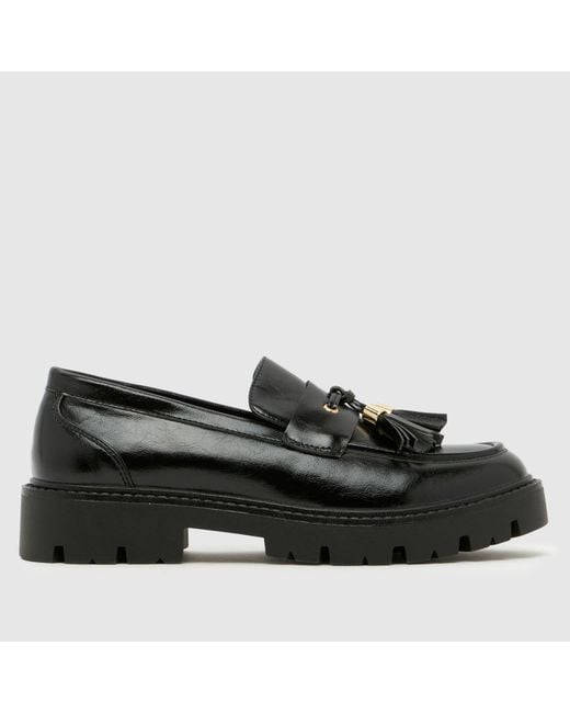Schuh Black Livvy Tassel Loafer Flats