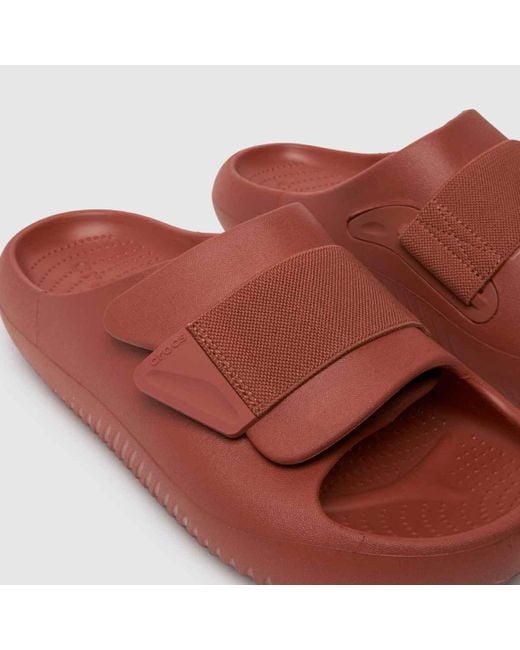 CROCSTM Red Mellow Luxe Recovery Slide Sandals In for men