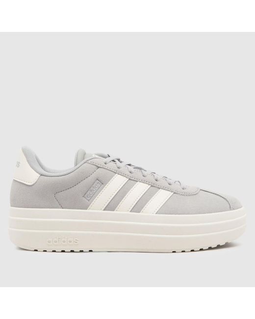 Adidas White Vl Court Bold Trainers In