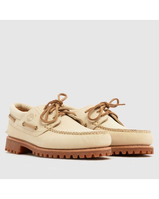 Timberland Natural Lake House 3 Eye Lug Boat Shoes for men