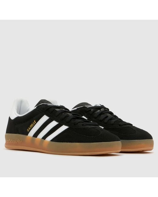 Adidas Black Gazelle Indoor Trainers for men
