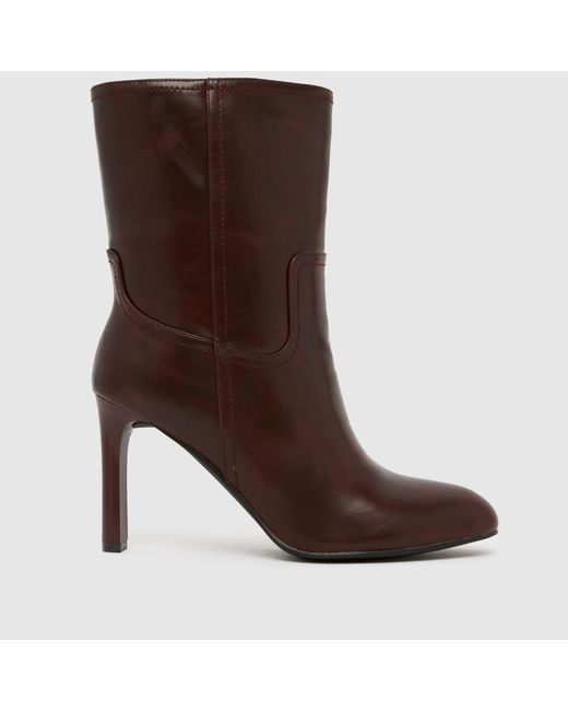 SIMMI Brown Treudo Heeled Boots