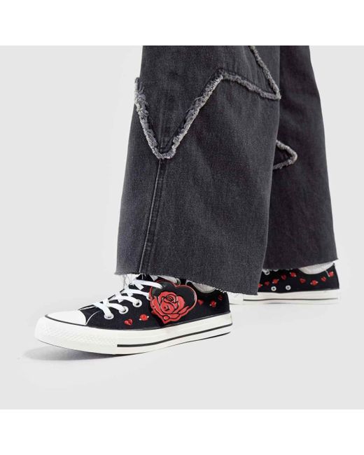 Converse Blue All Star Ox Valentines Trainers