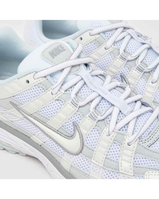 Nike White P-6000 Trainers