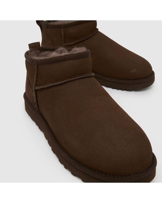 Ugg Brown Classic Ultra Mini Ii Boots