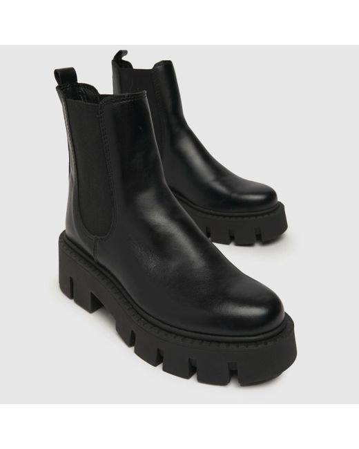 Schuh Black Women's Armondo Chunky Chelsea Boots