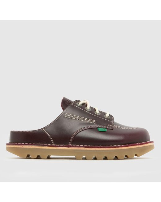 Kickers Classics Brown Kick Mule Flats