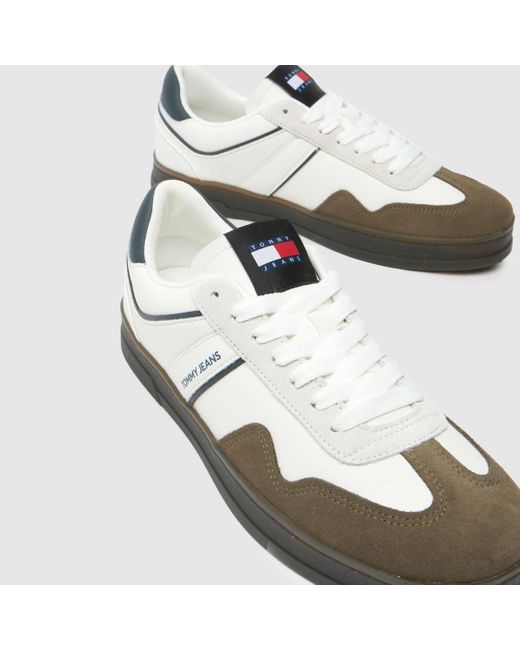 Tommy Hilfiger Brown Greenwich Retro Trainers In for men