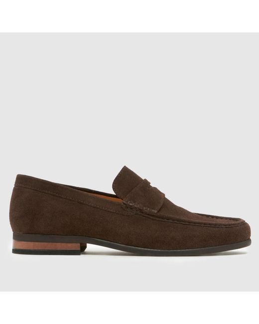 Schuh Brown Rico Suede Loafer Shoes for men