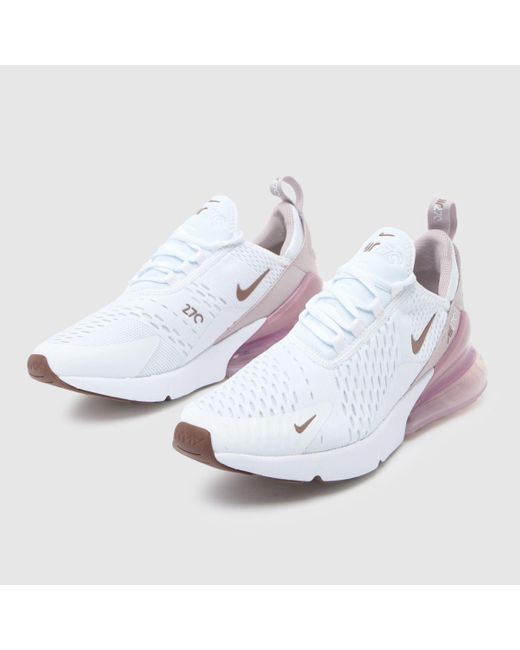 Nike White Air Max 270 Trainers In