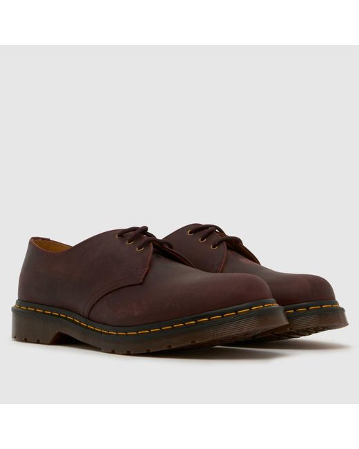 Dr. Martens Brown 1461 3 Eye Shoes for men