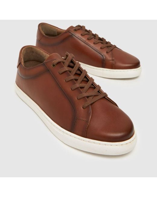 Schuh Brown Wayne Leather Trainers In for men