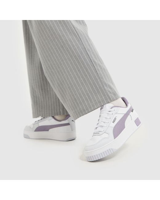 PUMA White Carina Street Trainers In