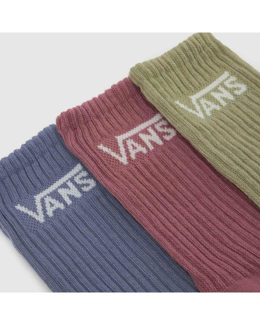 Vans Multicolor Classic Crew Socks 3Pk