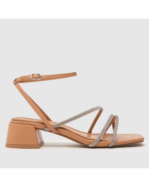 Schuh White Sander Strappy Block Sandals
