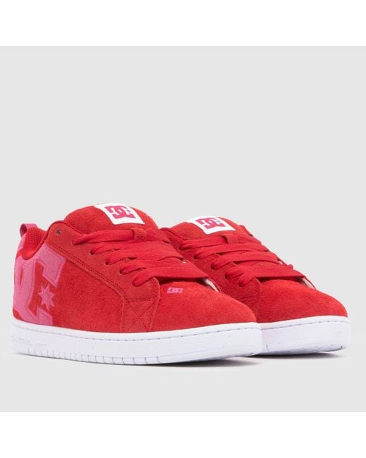 Dc Red Court Graffik Trainers