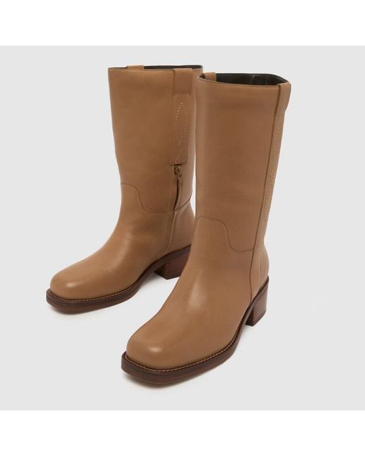 Schuh Brown Delany Leather Calf Boots