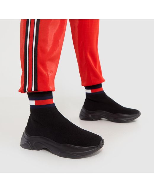 tommy jeans flat sock boot
