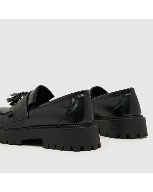 Schuh Black Women's Wide Fit Lachelle Loafer Flat Shoes