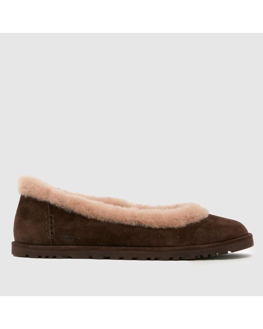 Ugg Brown Zora Ballet Shoes