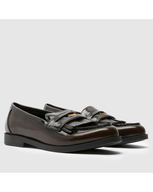 Schuh Black Laurent Penny Loafer Flats
