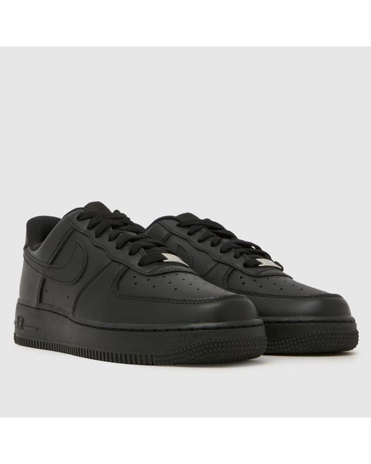 Nike Black Air Force 1 Trainers