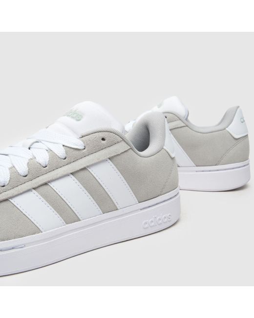 Adidas White Grand Court Alpha 00s Trainers In for men