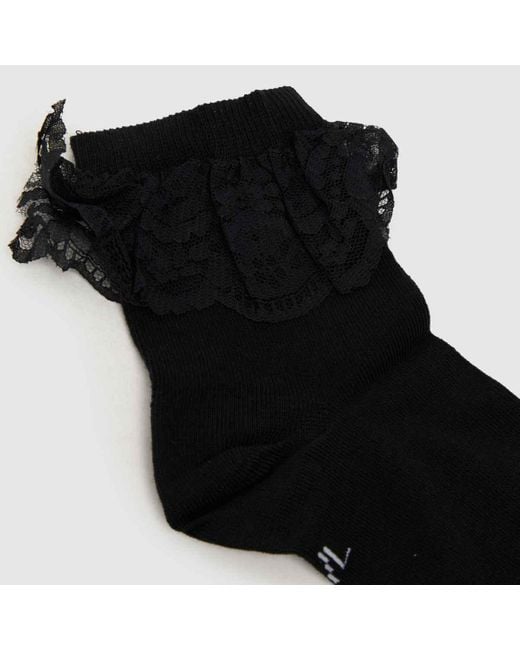 Dr. Martens Black Dr Martens Frill Socks