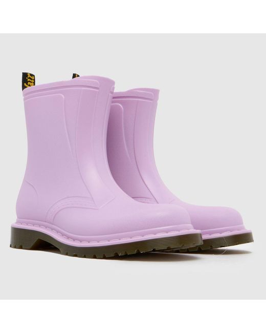 Dr. Martens Purple 1460 Rain Pull On Boots