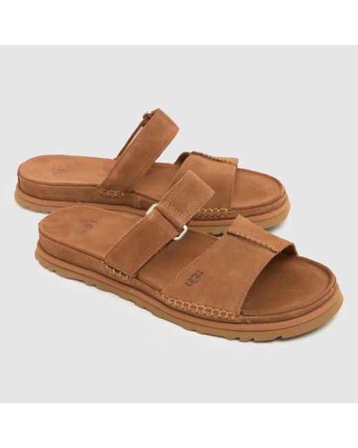 Ugg Brown Goldengaze Slide Sandals
