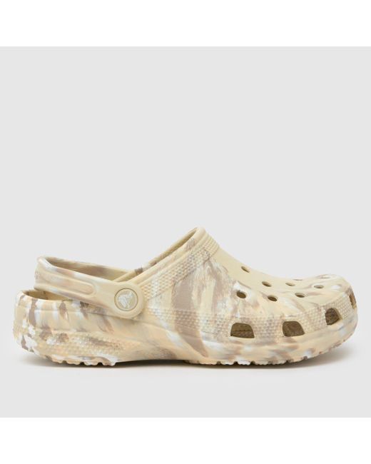 CROCSTM Natural Classic Marbled Clog Sandals In