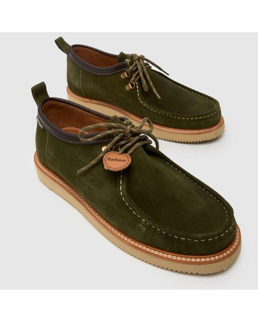 Barbour Green X Wild Bunch Coatham Apron Shoes for men